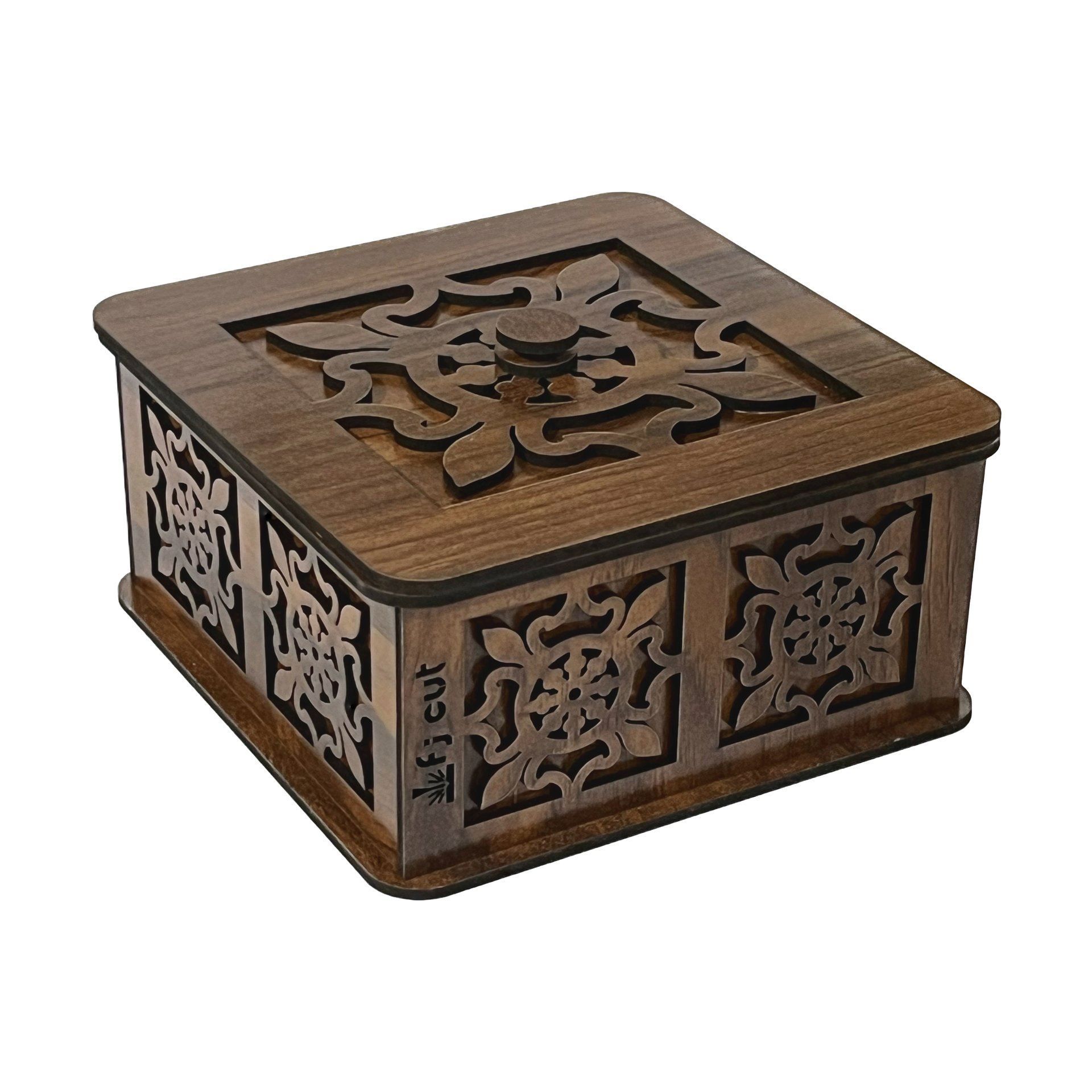 شکلات خوری چوبی طرح گل - طراحی شیک و کاربردی برای پذیرایی