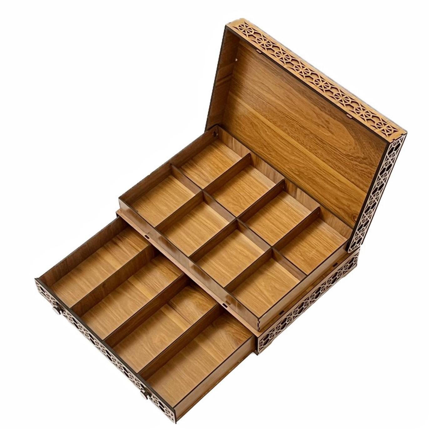 جعبه دمنوش و تنقلات مدل کشویی طرح رقص سماع - خرید بی واسطه از کارخانه