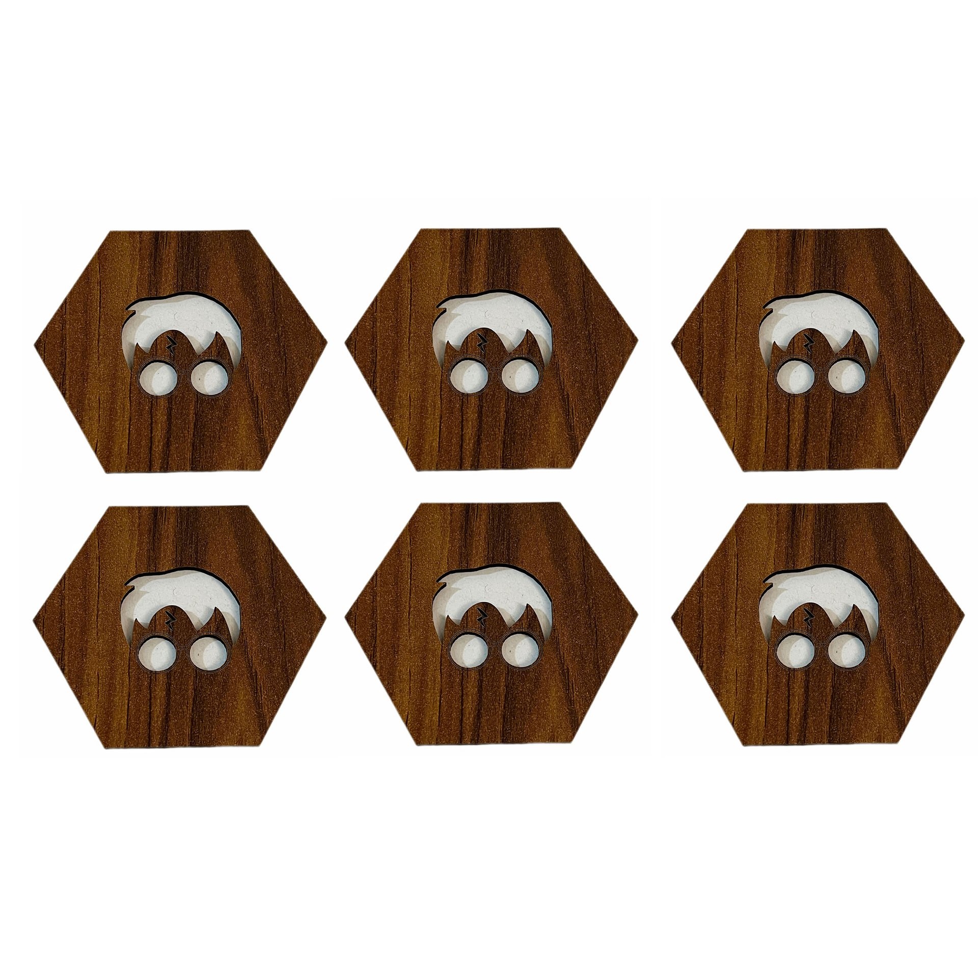 زیر لیوانی طرح هری پاتر مجموعه 6 عددی