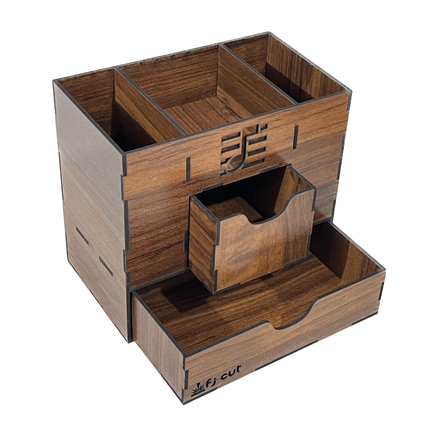 جامدادی چوبی رومیزی طرح موسیقی کلید سل - خرید بی واسطه از تولید کننده