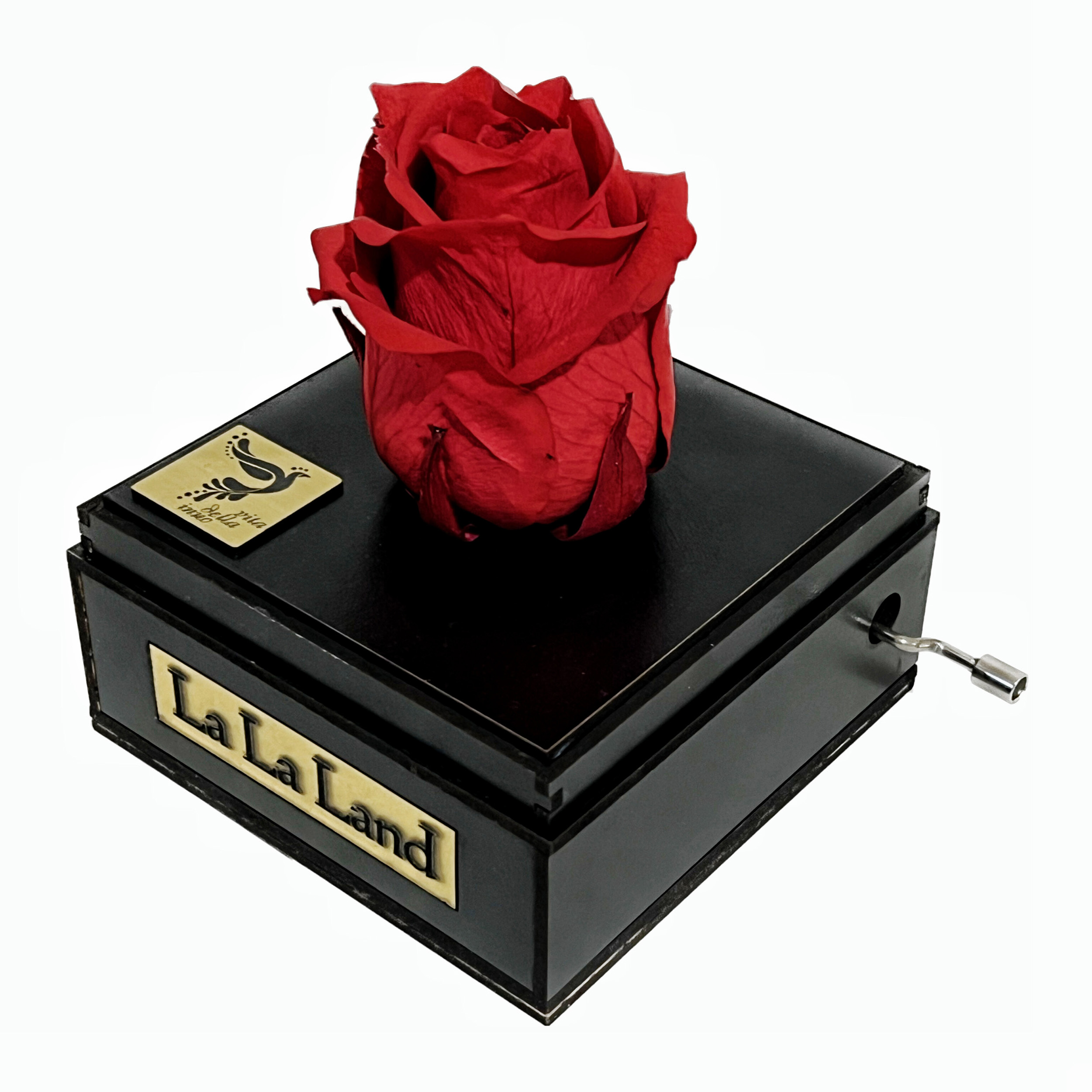 جعبه موزیکال اینو دلا ویتا طرح گل رز جاودان ملودی عاشقانه لالا لند